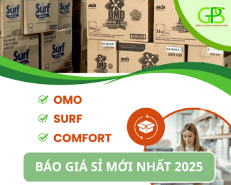 BÁO GIÁ SỈ OMO, SURF, COMFORT, SUNLIGHT MỚI NHẤT 2025