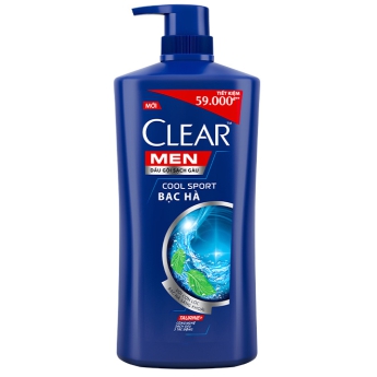 Dầu gội CLEAR Men Bạc Hà 630G