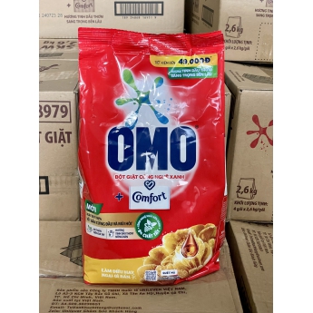 Bột giặt OMO Comfort tinh dầu thơm sang trọng 2.6kg