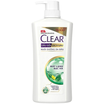 Dầu gội CLEAR Bạc Hà chai 630G