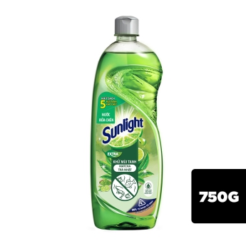 Nước rửa chén SUNLIGHT khử mùi tanh Matcha- Trà Nhật chai 750g