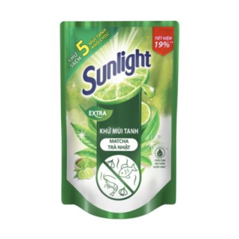 Nước rửa chén SUNLIGHT khử mùi tanh Matcha- Trà Nhật túi 750g