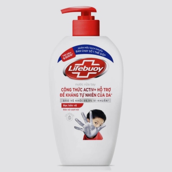 Nước rửa tay LIFEBUOY Bạc bảo vệ 450g (Chai)