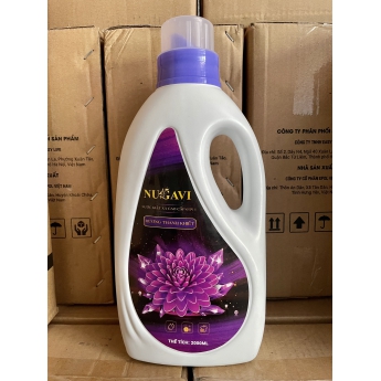 NUGAVI nước giặt xả cao cấp 6 in 1 hương Thanh Khiết 2000ml (tím)