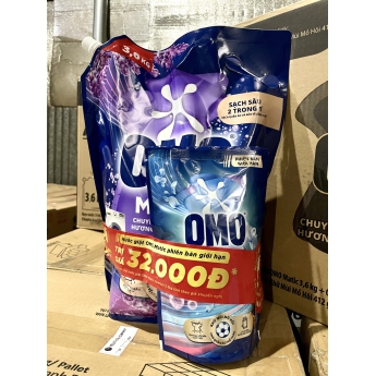 Nước giặt OMO Matic chuyên gia cửa trước hương hoa oải hương thư thái 3.6kg tặng túi nước giặt 412g