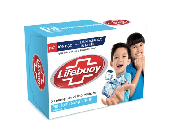 Xà bông cục LIFEBUOY 90g Mát lạnh sảng khoái