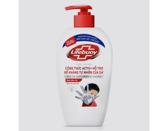 Nước rửa tay LIFEBUOY Bạc bảo vệ 450g (Chai)