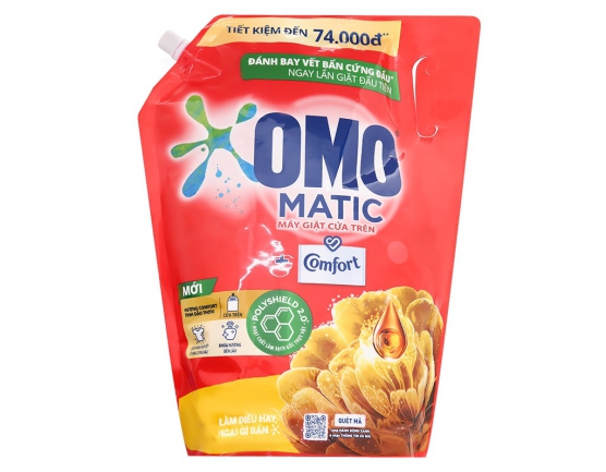 Nước Giặt OMO Matic cửa trên hương Comfort tinh dầu thơm 3.6kg