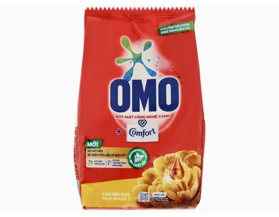 Bột giặt OMO Comfort tinh dầu thơm sang trọng 350g