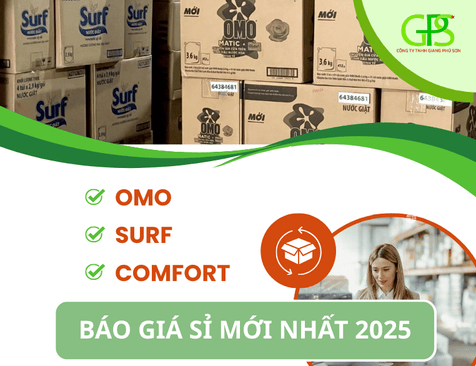 BÁO GIÁ SỈ OMO, SURF, COMFORT, SUNLIGHT MỚI NHẤT 2025